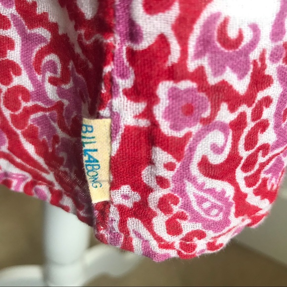 Billabong Boho Cotton Cover Up Size Small EUC Multi Color - Picture 16 of 16